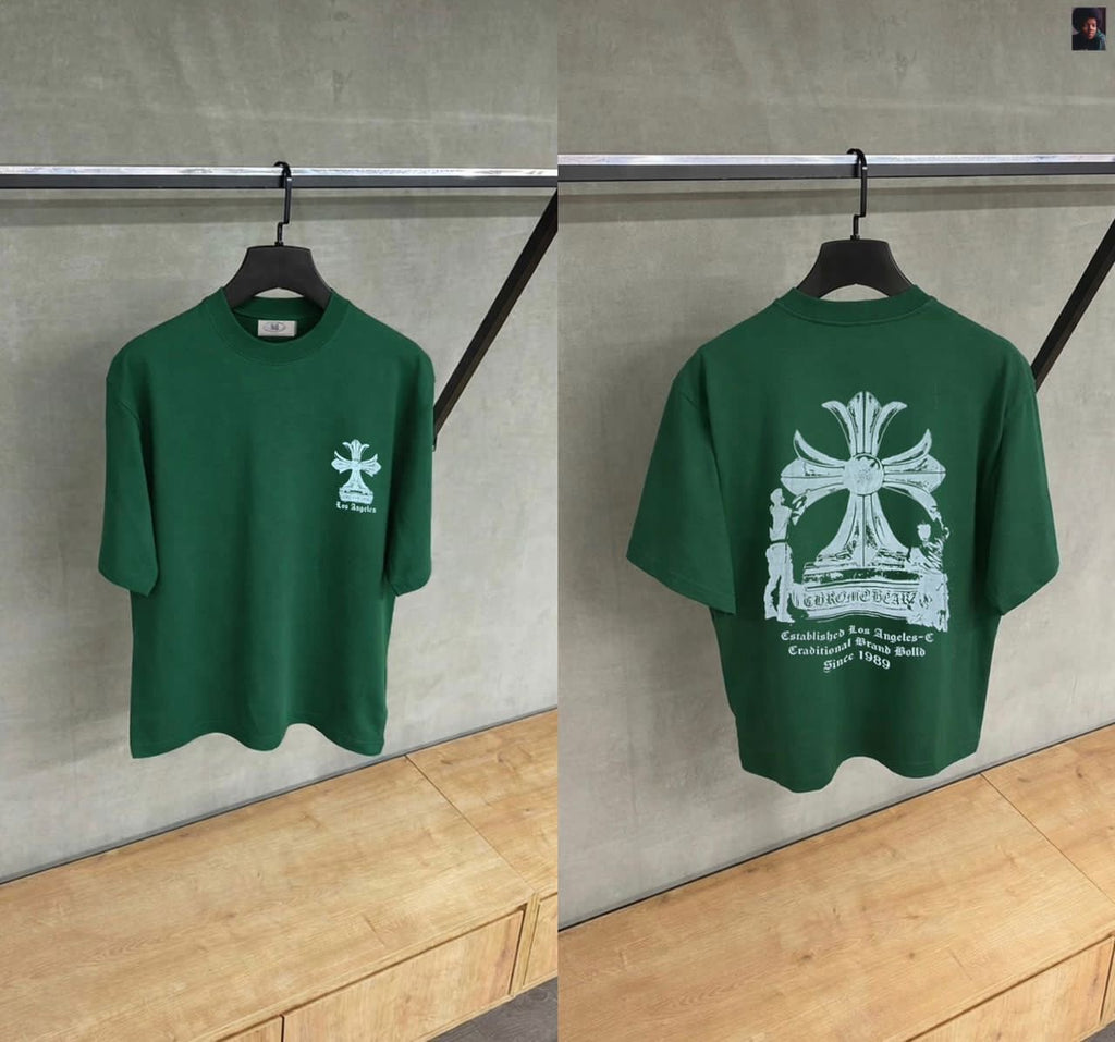 Round neck T-shirt cross Design