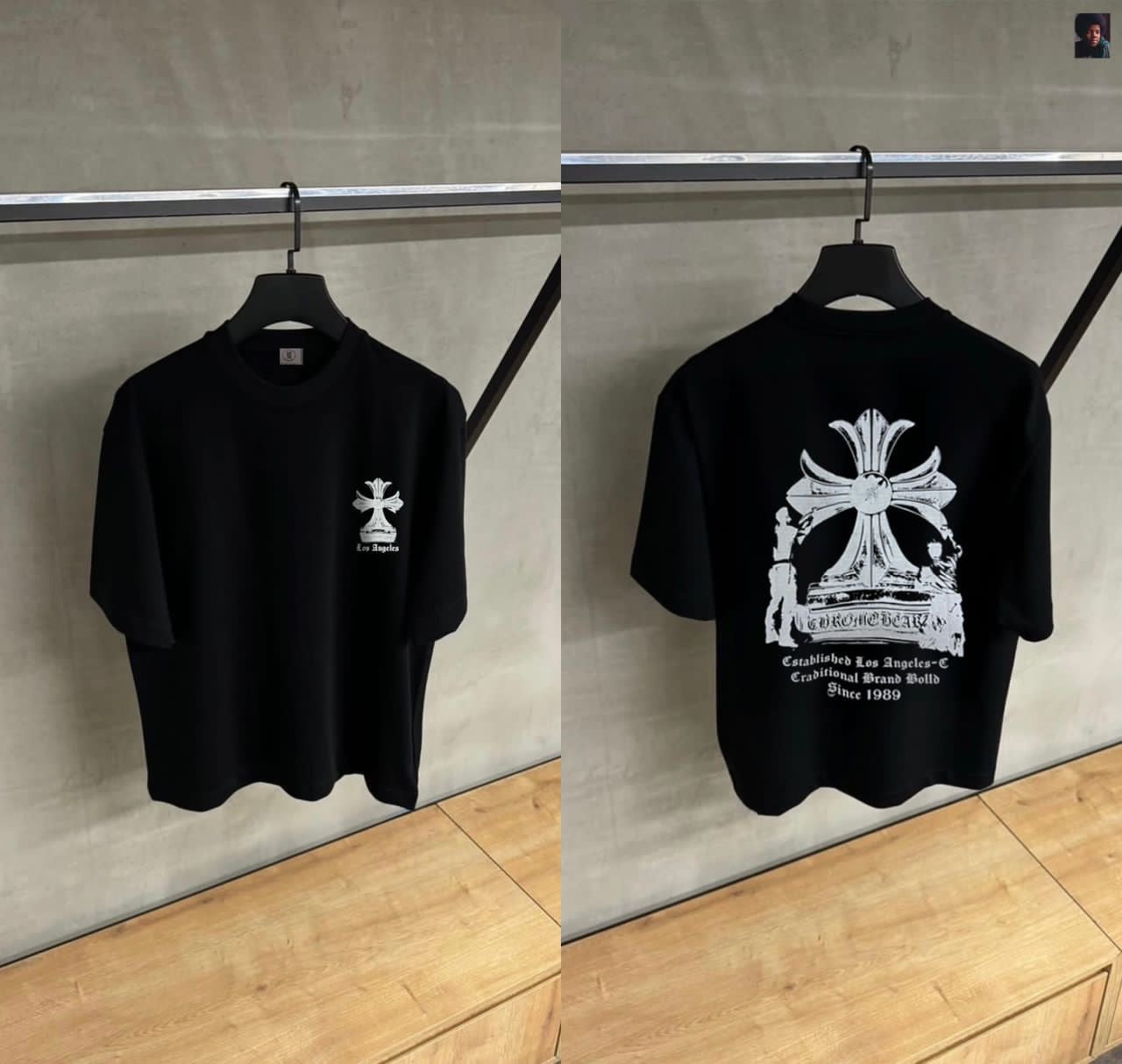 Round neck T-shirt cross Design