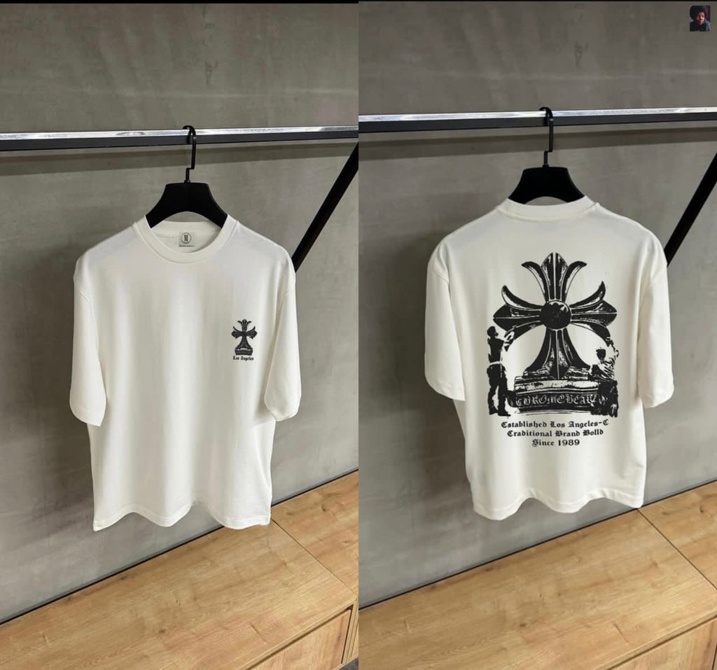 Round neck T-shirt cross Design